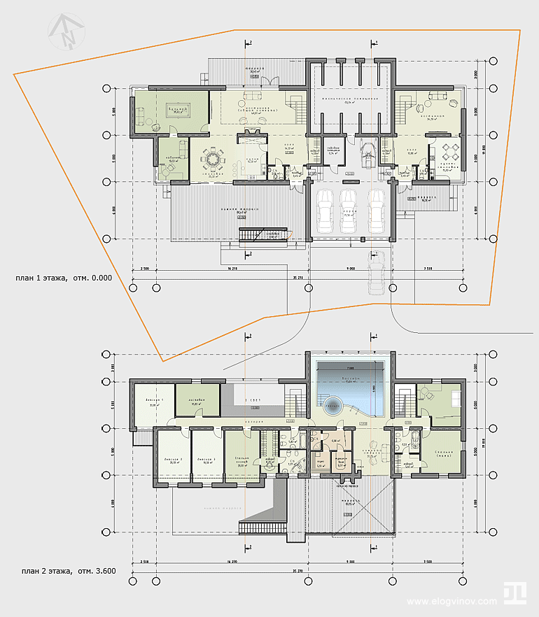 Планы этажей